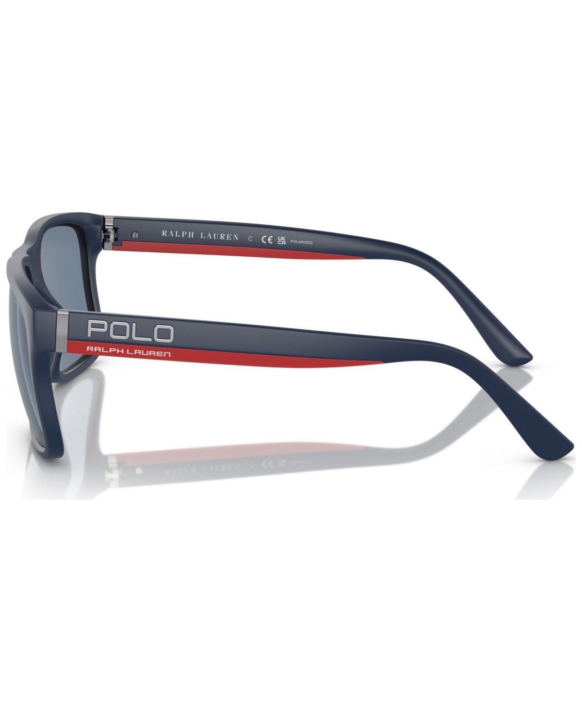 Shop Polo Ralph Lauren Men's Polarized Sunglasses, Ph4195u In Matte New Port Navy