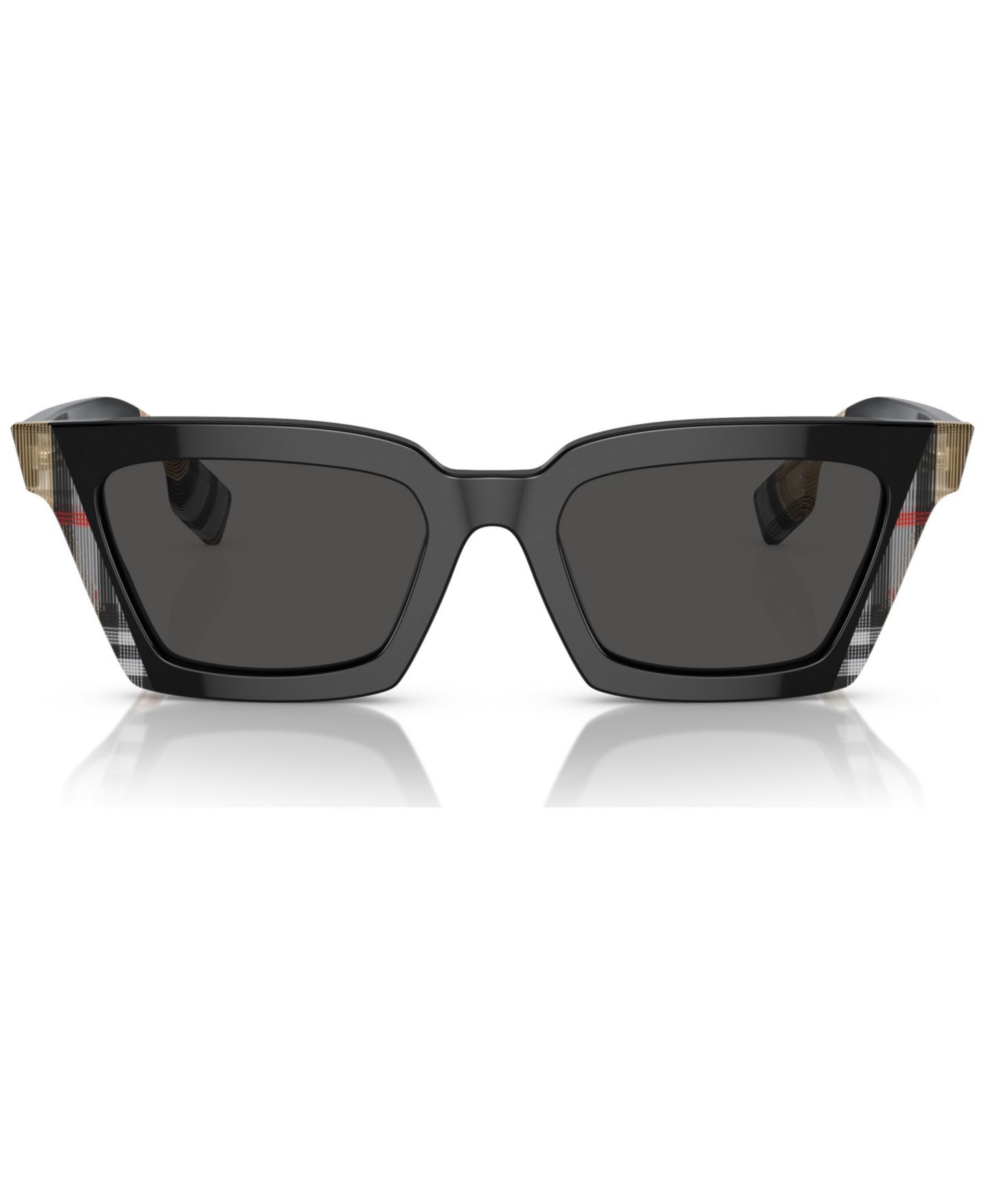 Женские солнцезащитные очки Burberry Sunglasses, Briar, цвет: Чёрный / В клетку — фото 2