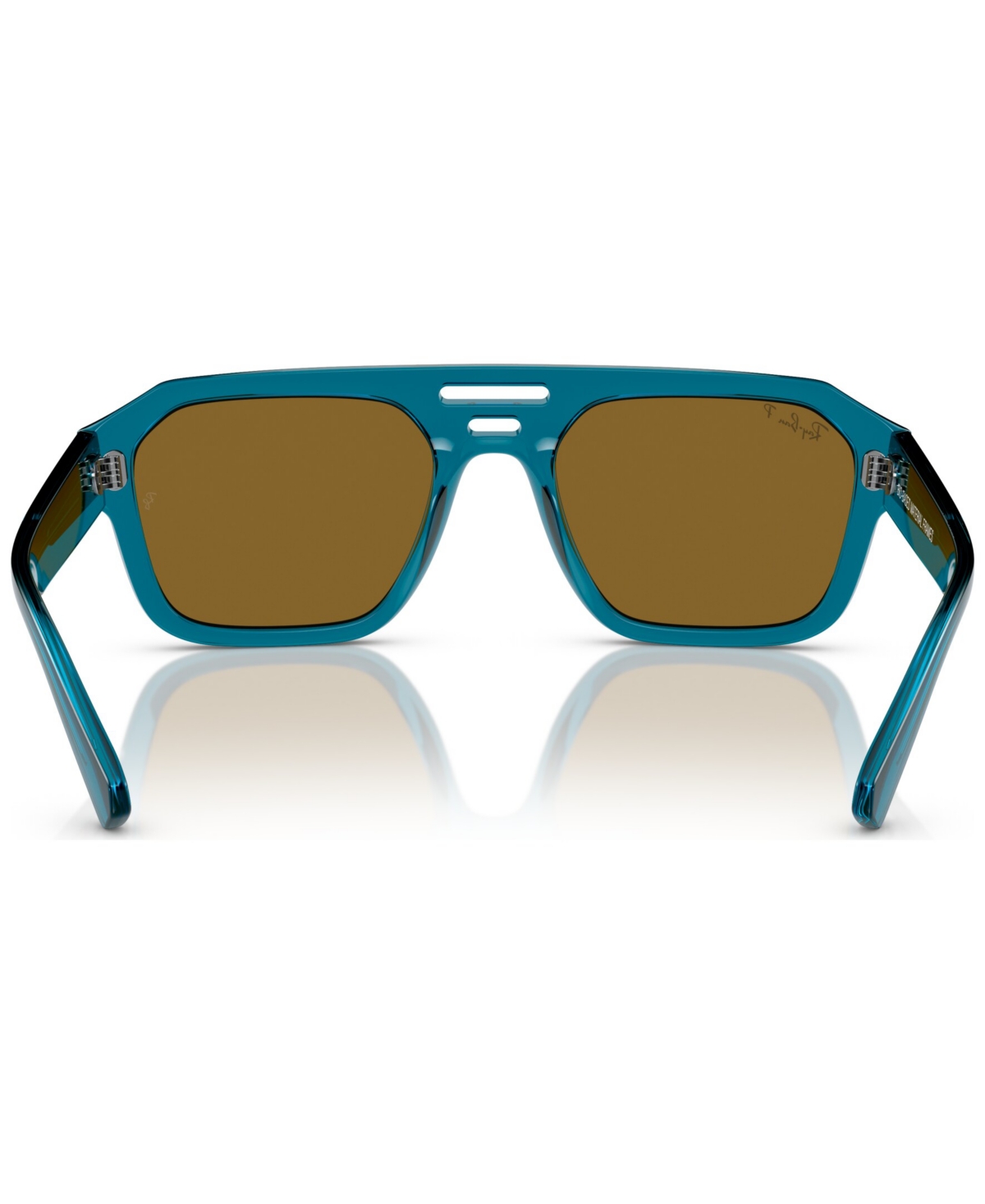 Shop Ray Ban Unisex Polarized Sunglasses, Corrigan In Transparent Light Blue