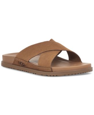 UGG® Men's Wainscott Suede Slip-On Slide Sandal - Macy's