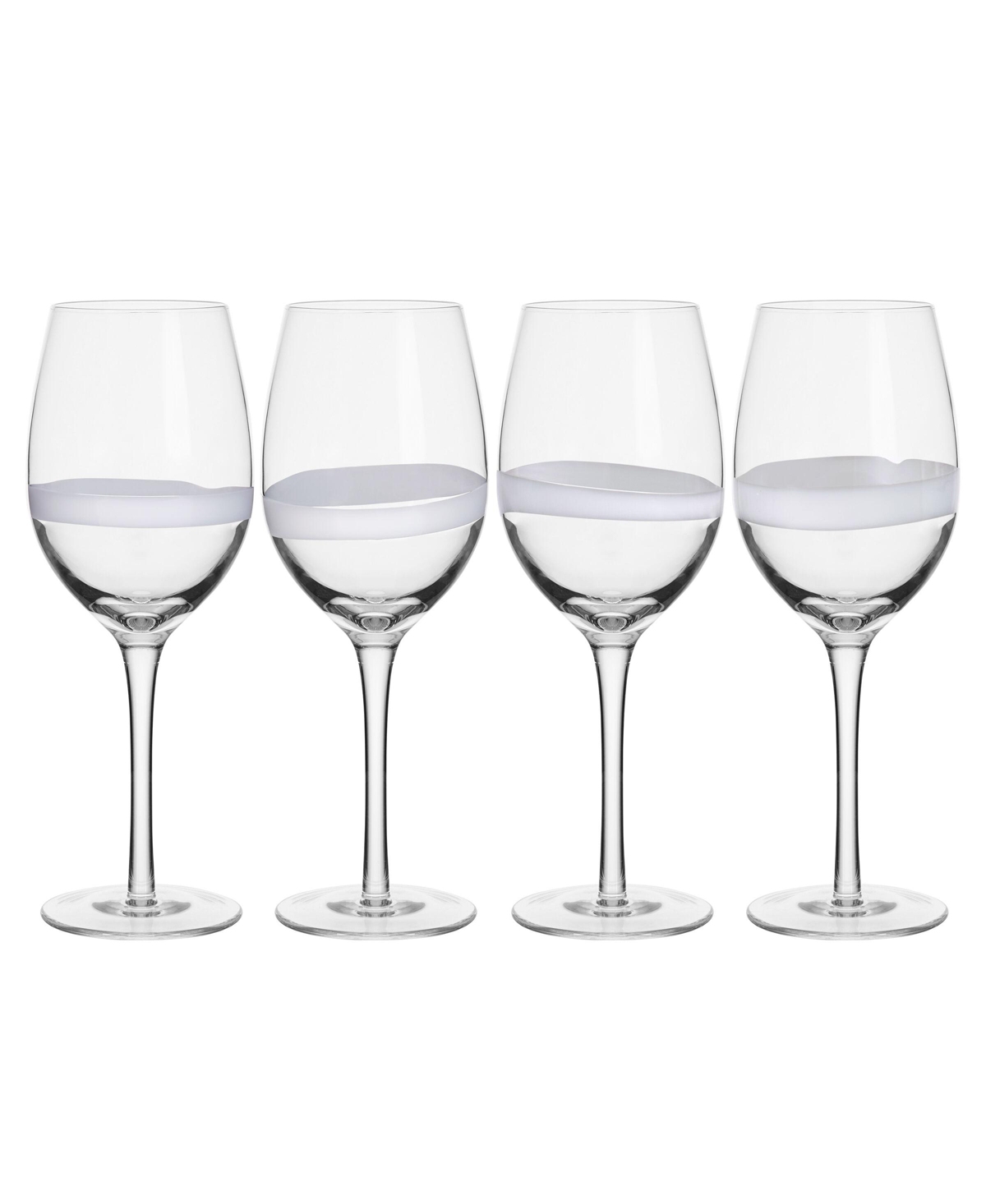 Fitz And Floyd Organic Band 14.5-oz White Wine Glasses 4-piece Set