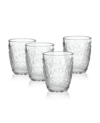 Fitz and Floyd Maddi 10-oz Double Old Fashioned Glasses 4-Piece Set - Macy's