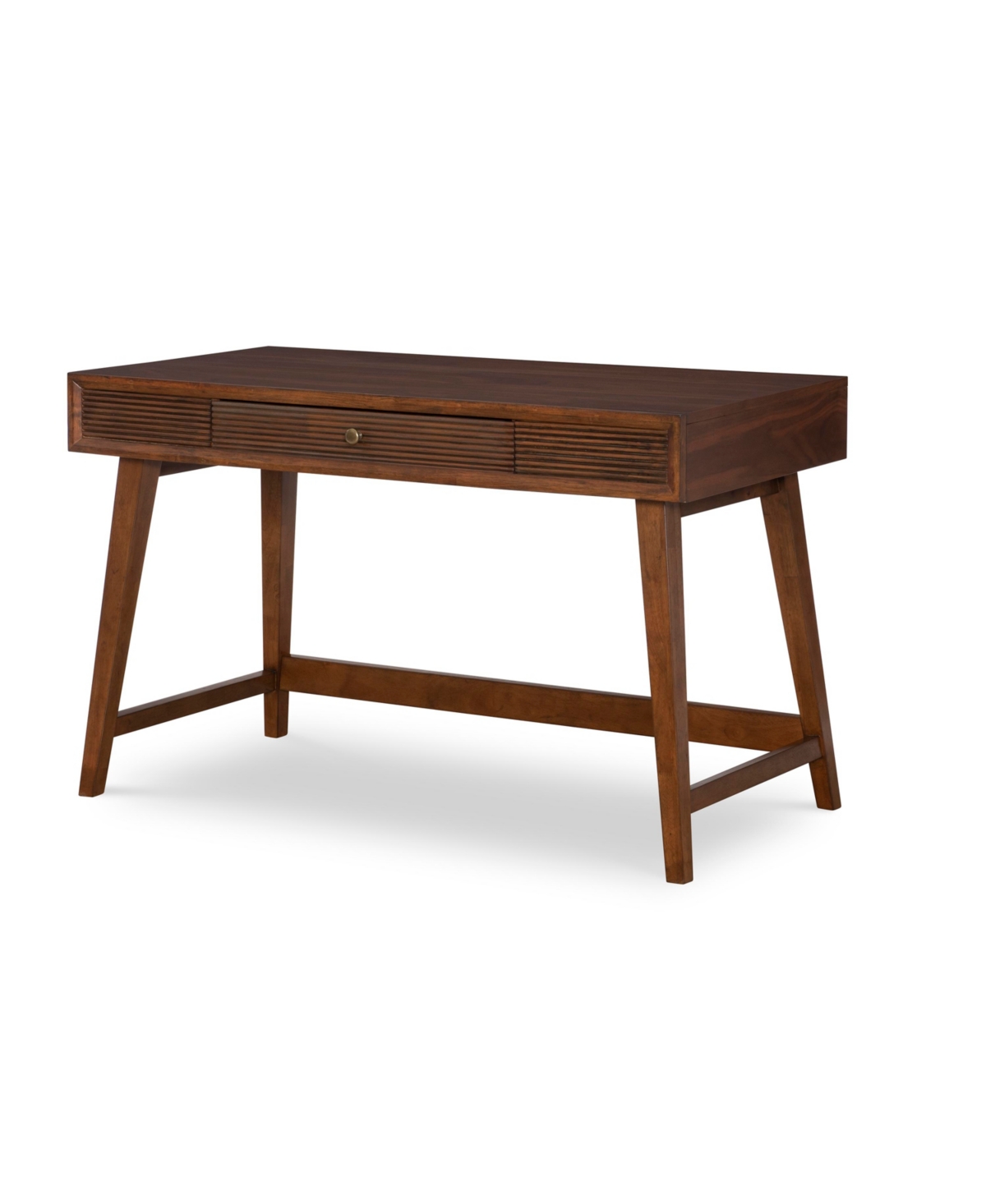 Home Furniture Outfitters Sawyer Mid Century Desk In Brown