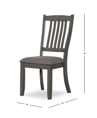 Allston Park Gray Farmhouse Dining Chair, Set of 2