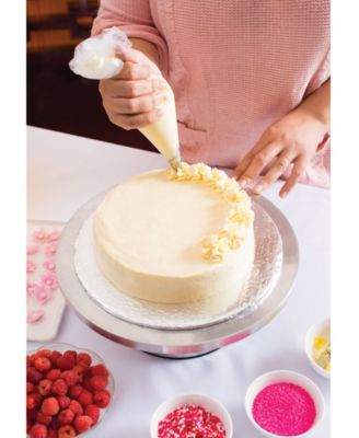 Mrs. Anderson’s Baking Cake Decorating Bag (Cotton, 14") with 5 Cake Decorating Tips (18/8 Stainless Steel)