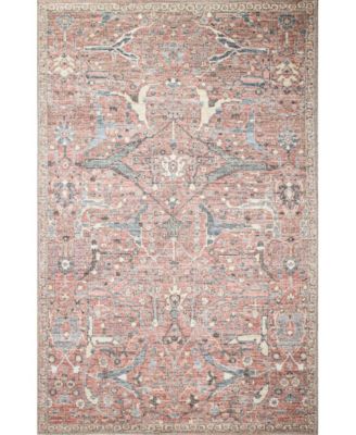 Bb Rugs Select Washable Slt206 Area Rug In Rust