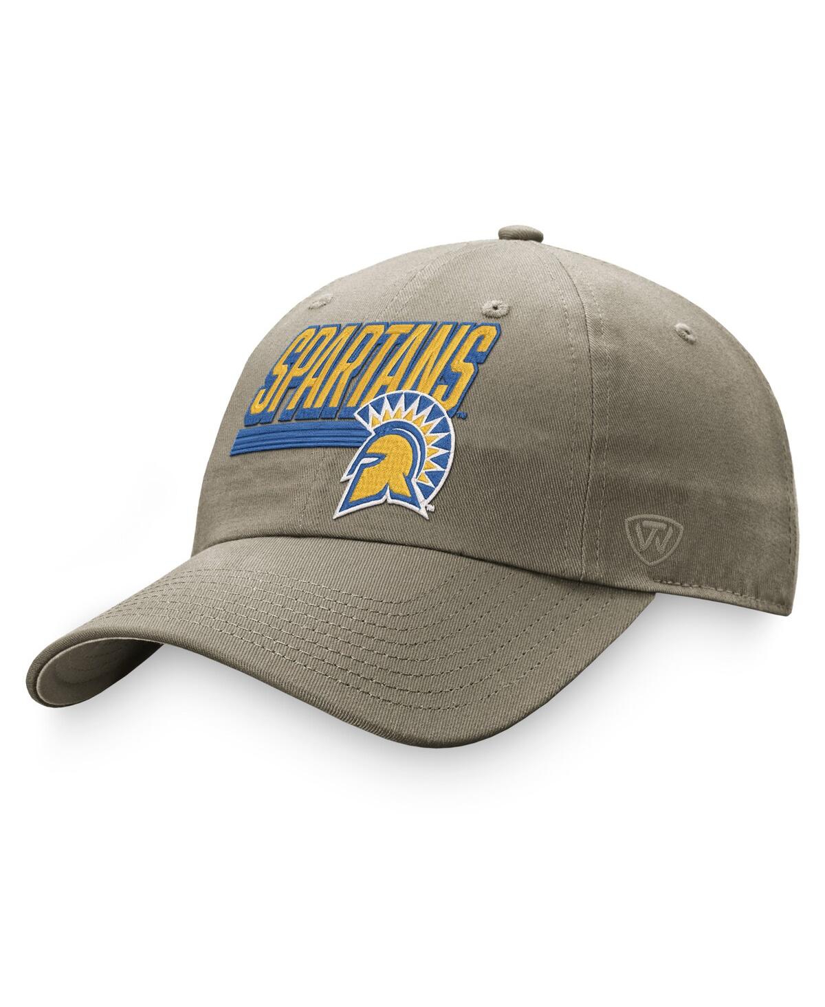 Shop Top Of The World Men's  Khaki San Jose State Spartans Slice Adjustable Hat