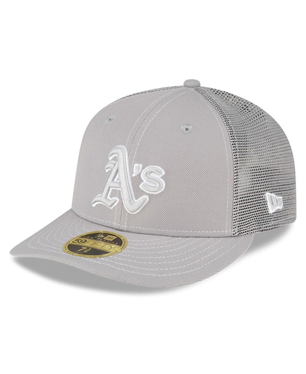 Men's New EraOakland Athletics 2023 On-Field Batting Practice Low Profile 59FIFTY Fitted Hat - Gray