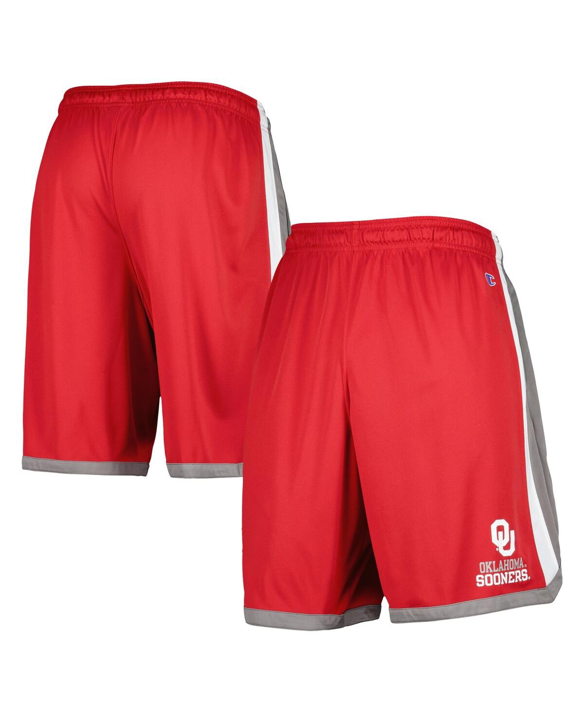 Shop Champion Men's  Crimson Oklahoma Sooners Basketball Shorts