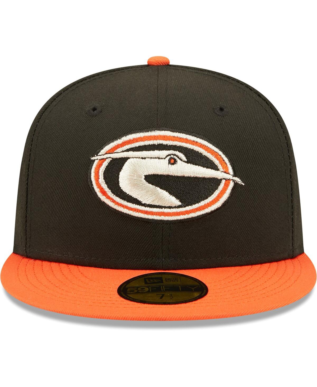 Men's New EraDelmarva Shorebirds Authentic Collection Team Alternate 59FIFTY Fitted Hat - Black