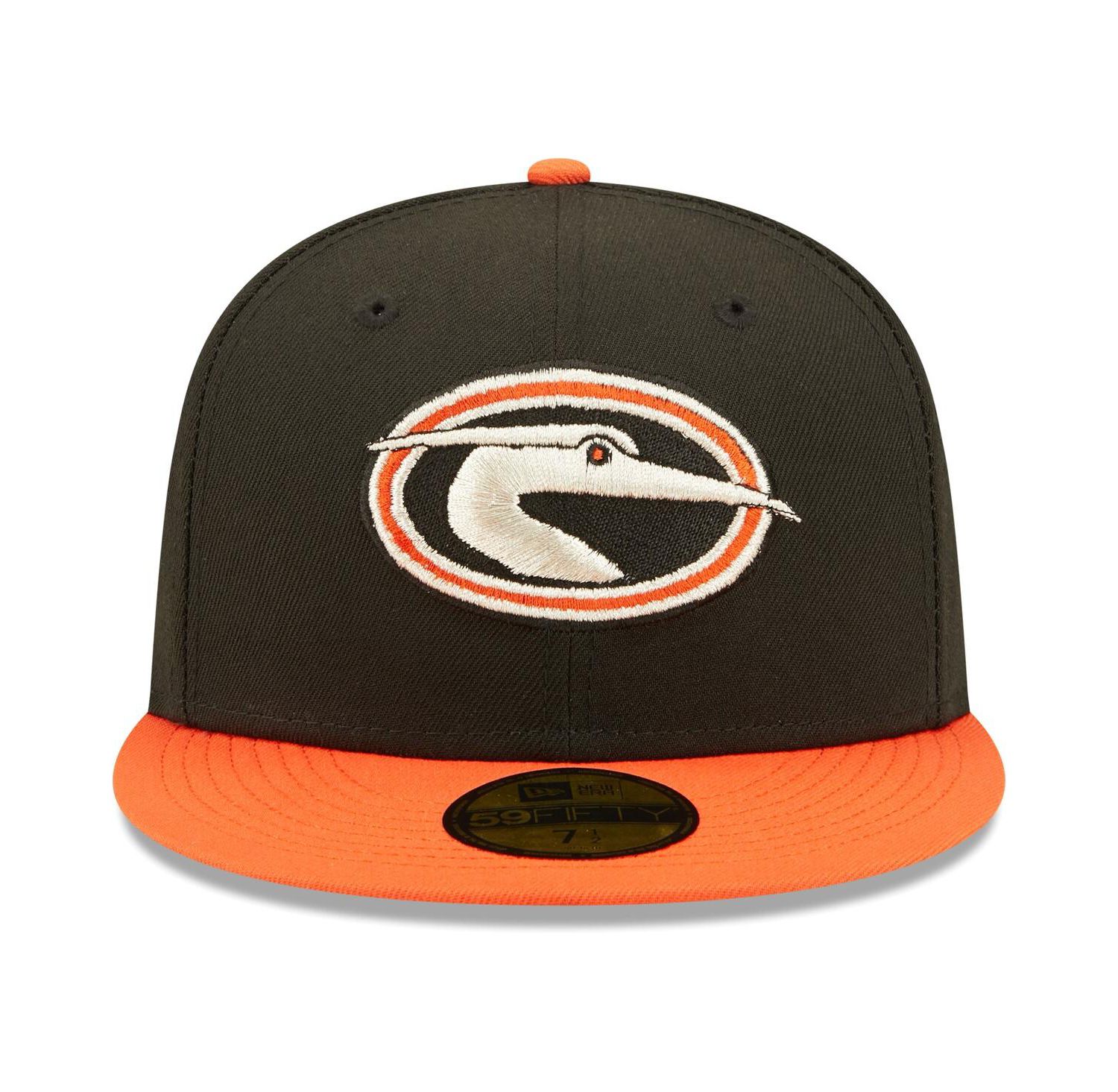 Men's Black Delmarva Shorebirds Authentic Collection Team Alternate 59FIFTY Fitted Hat