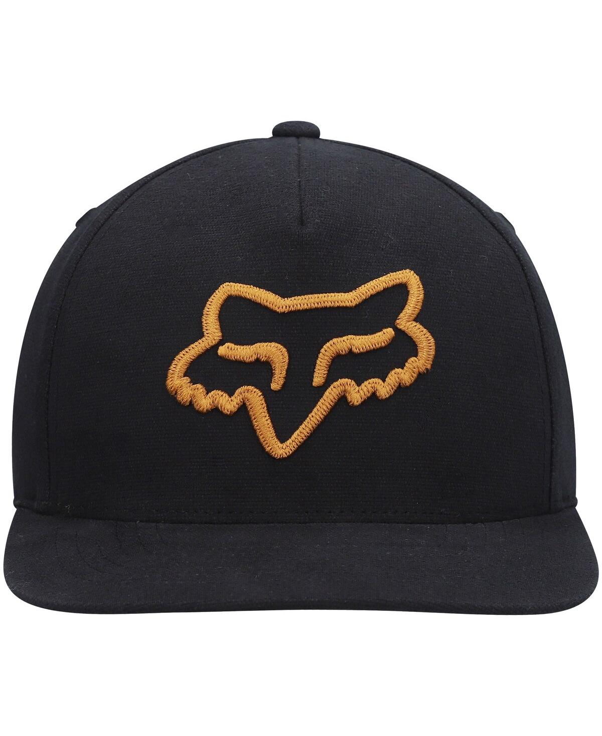 Shop Fox Men's  Black Logo Instill 2.0 Snapback Hat
