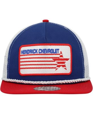 Men's Blue, Red Kyle Larson Golfer Snapback Hat