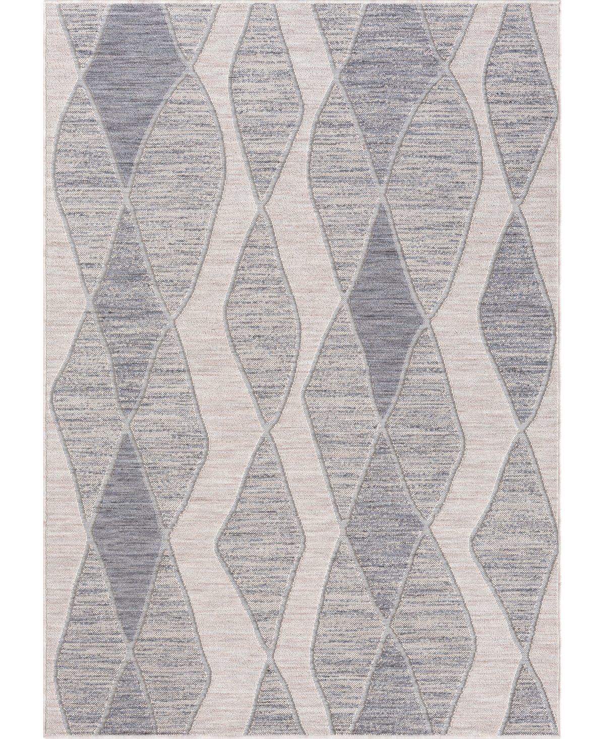 Lr Home Closeout! Wagner Wagnr8229b 7'10" X 8'10" Outdoor Area Rug In Blue