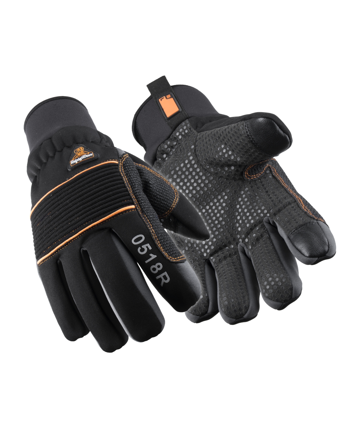 Men's Insulated Lined PolarForce Gloves with Grip Assist - Black