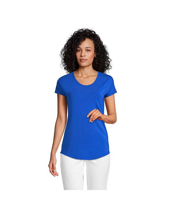 Lands' End Women's Short Sleeve Lightweight Uneck Tshirt & Reviews