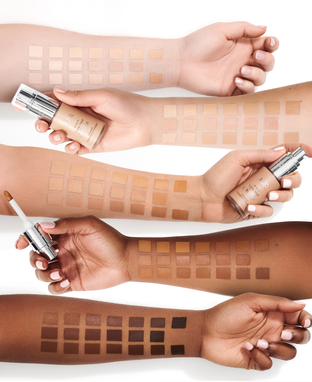 PUR 4-In-1 Love Your Selfie Longwear Foundation & Concealer - LN1 Porcelain - very light w/ neutral un