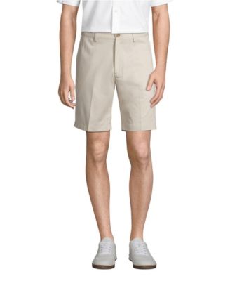Men's No Iron 9" Comfort Waist Plain Front Chino Short