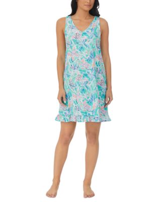 Cuddl Duds - \Women's Sleeveless Printed Chemise