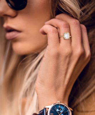 Moissanite Bezel Ring (1-3/4 ct. t.w.) in 10k Gold