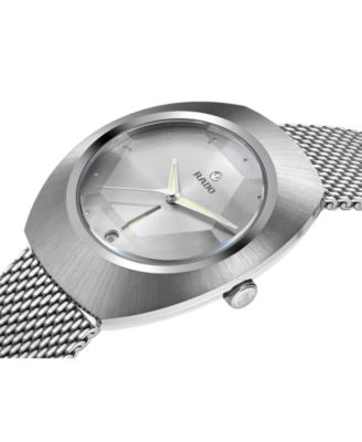 Unisex Swiss Automatic DiaStar Original 60th Anniversary Edition Stainless Steel Mesh Bracelet Watch 38mm