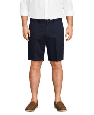Big & Tall No Iron 9" Comfort Waist Plain Front Chino Short
