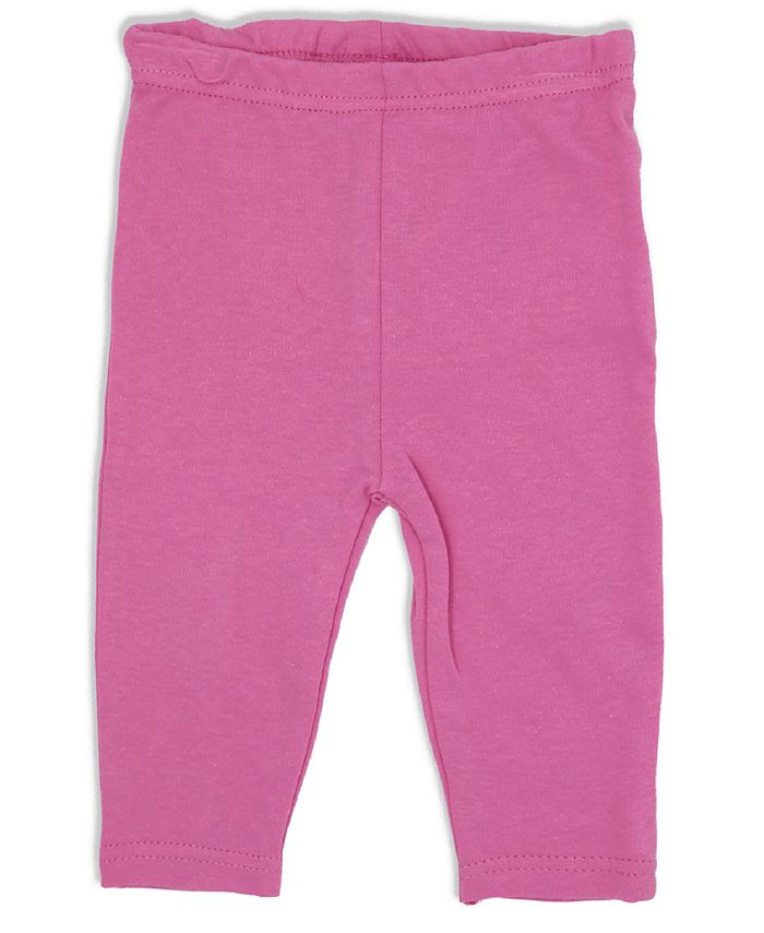 Miss Baby Girls Pink Floral Top, Legging Pants and Headband, 3 Piece