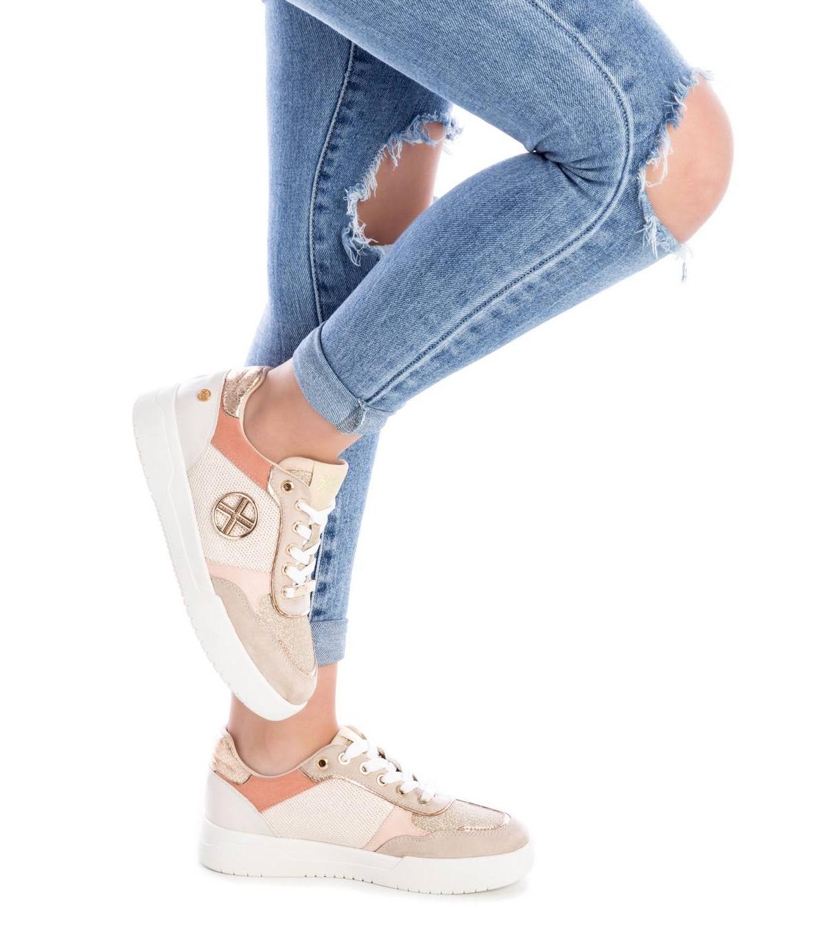 Xti Women's Casual Sneakers- Beige