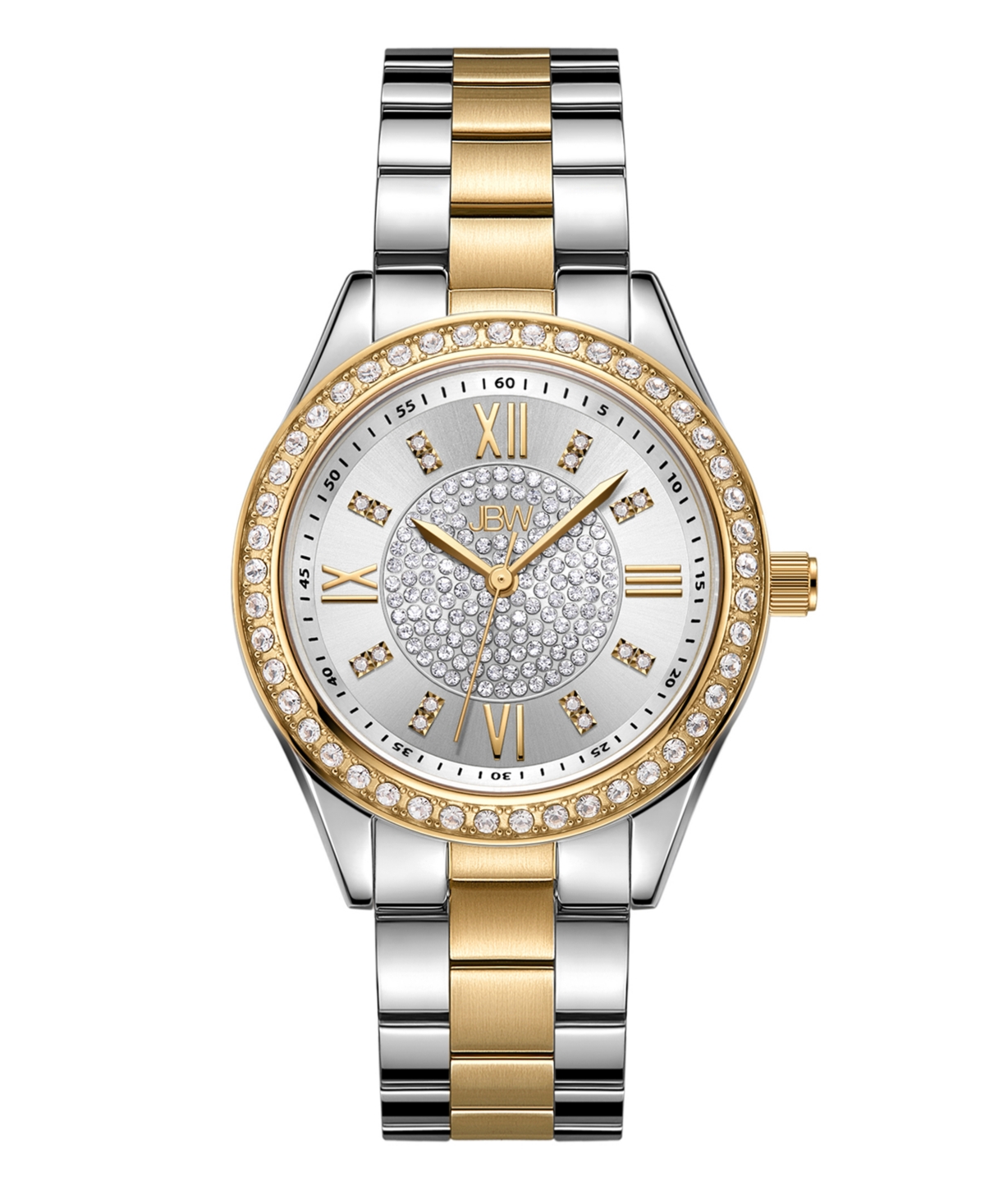 JBW WOMEN'S MONDRIAN TWO-TONE 18K GOLD-PLATED STAINLESS STEEL WATCH, 34MM