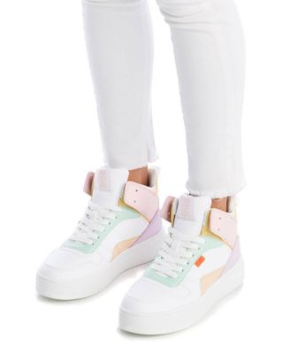 Women's Sneakers White With Multicolor Accent