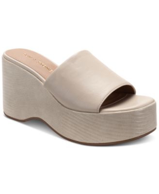 Sun + Stone - Finleighh Cork Slide Wedge Sandals