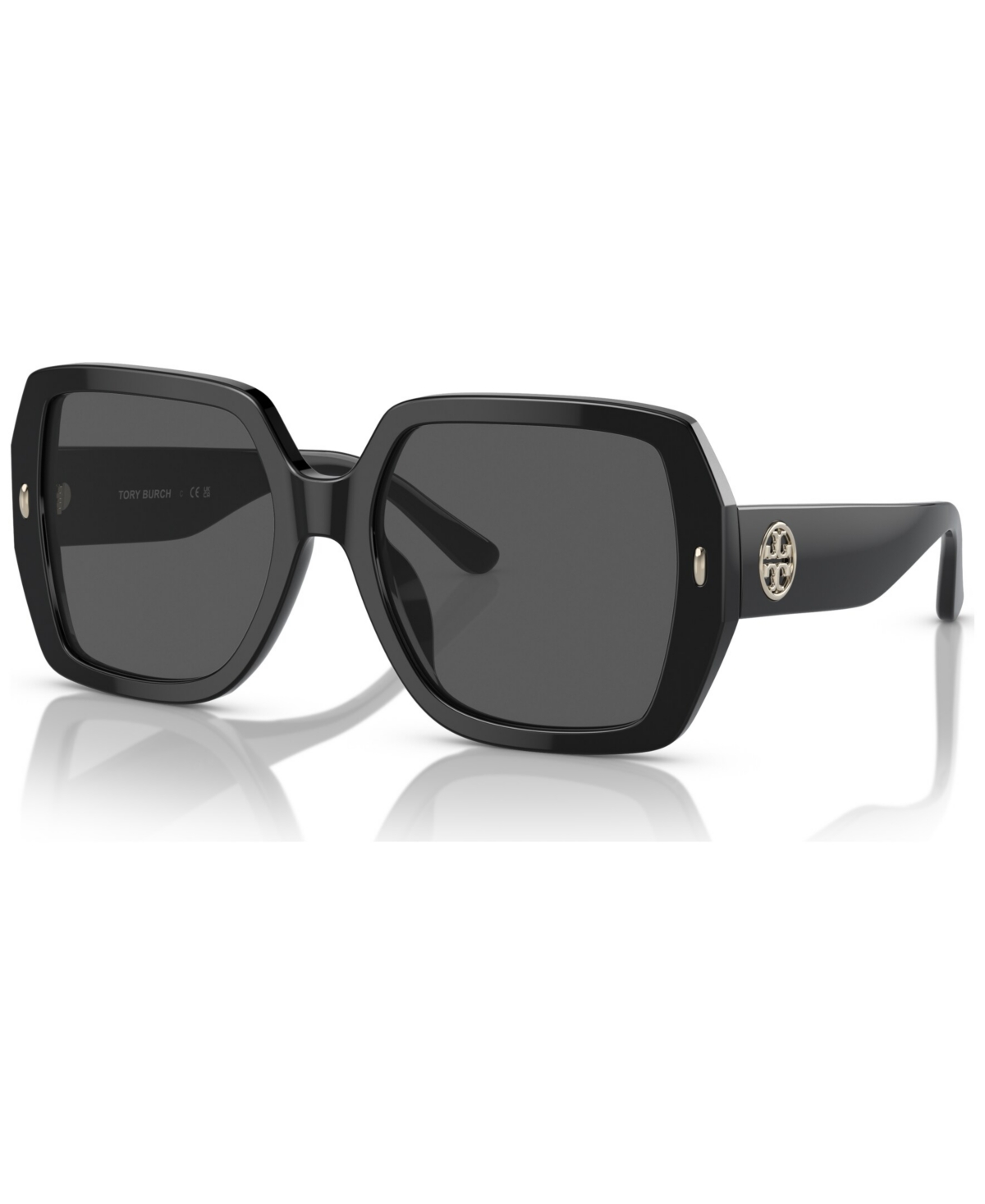 Tory Burch Women's Miller 56mm Oversized Square Sunglasses In Black