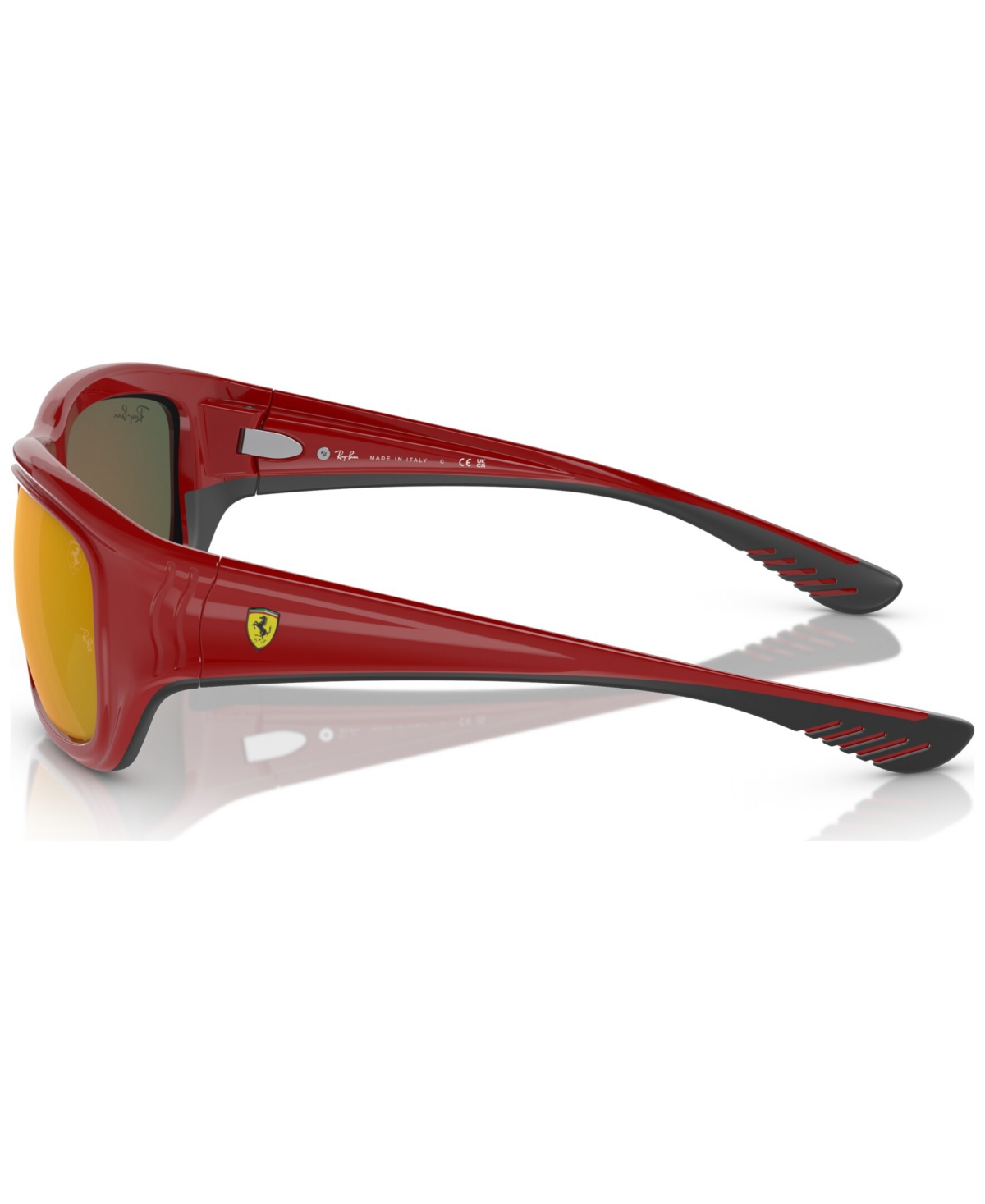 Shop Ray Ban Men's Sunglasses, Rb4405m Scuderia Ferrari Collection In Red On Black
