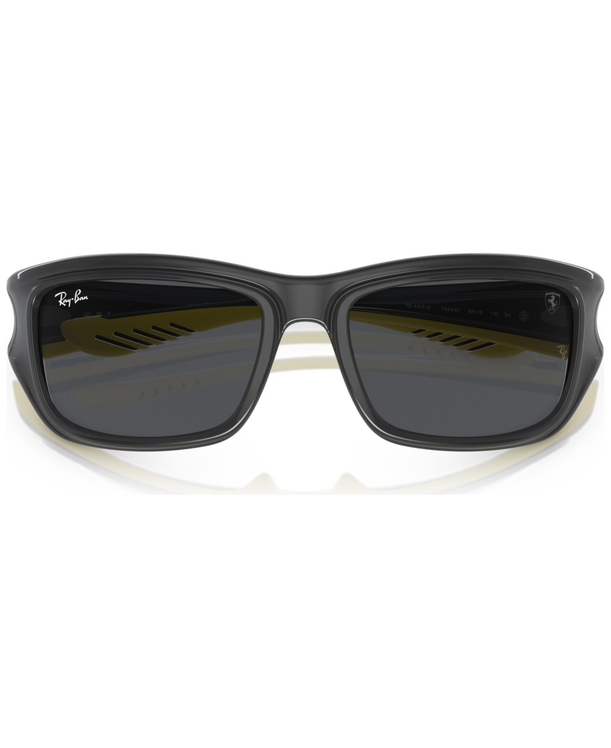 Shop Ray Ban Men's Sunglasses, Rb4405m Scuderia Ferrari Collection In Gray On Yellow