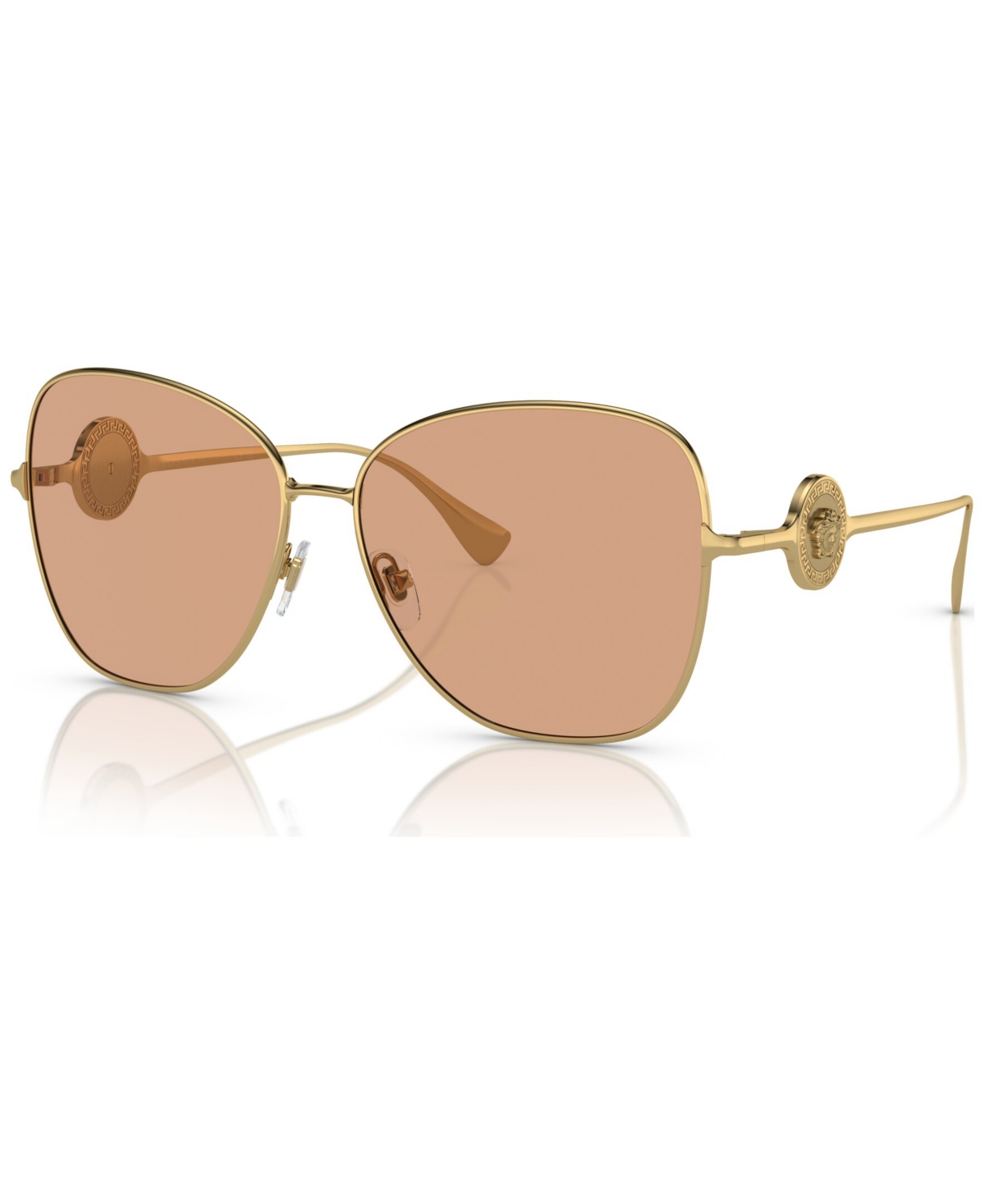 Shop Versace Women's Sunglasses, Ve2256 In Gold-tone