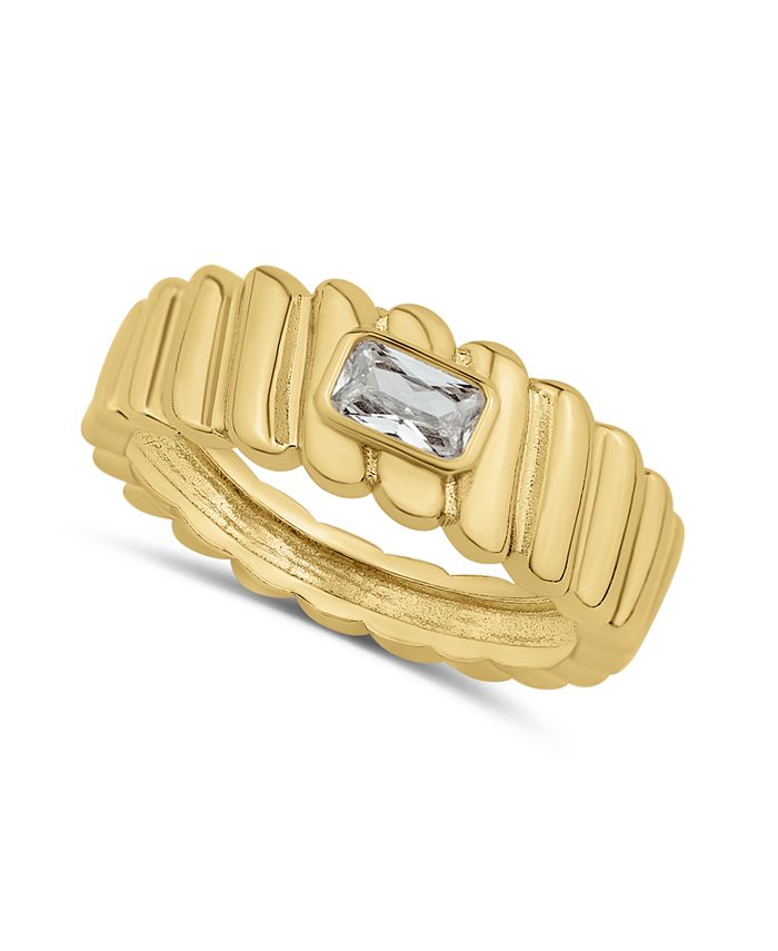 And Now This Cubic Zirconia 18K Gold Plated Ring - Macy's