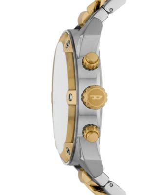 Men's Spiked Chronograph Stainless Steel Watch 49mm