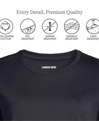 Women's Petite 3/4 Sleeve Cotton Supima Tunic