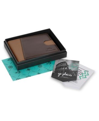 Men's Slim Bifold   Wallet with Money Clip