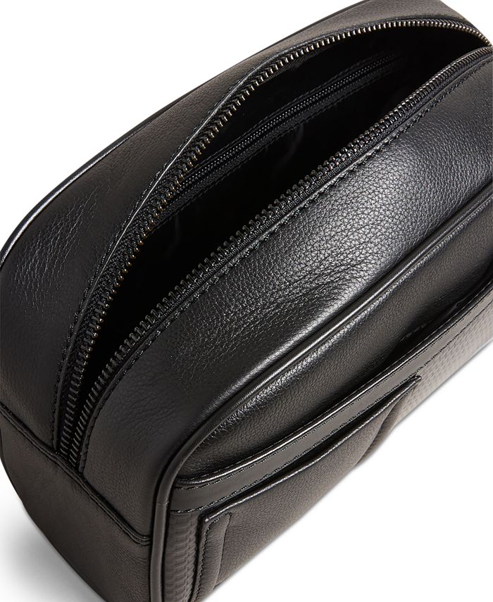 Ted Baker Men's Textured Leather Logo Washbag Macy's