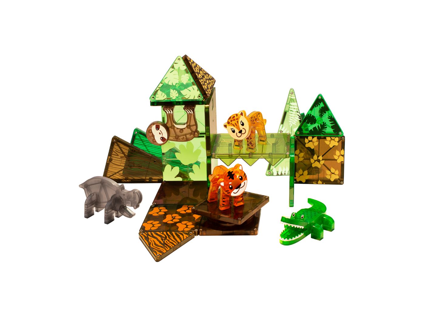 Детский конструктор Magna-Tiles® Jungle Animals 25-Piece Building Set, Ages 3+ — фото 3