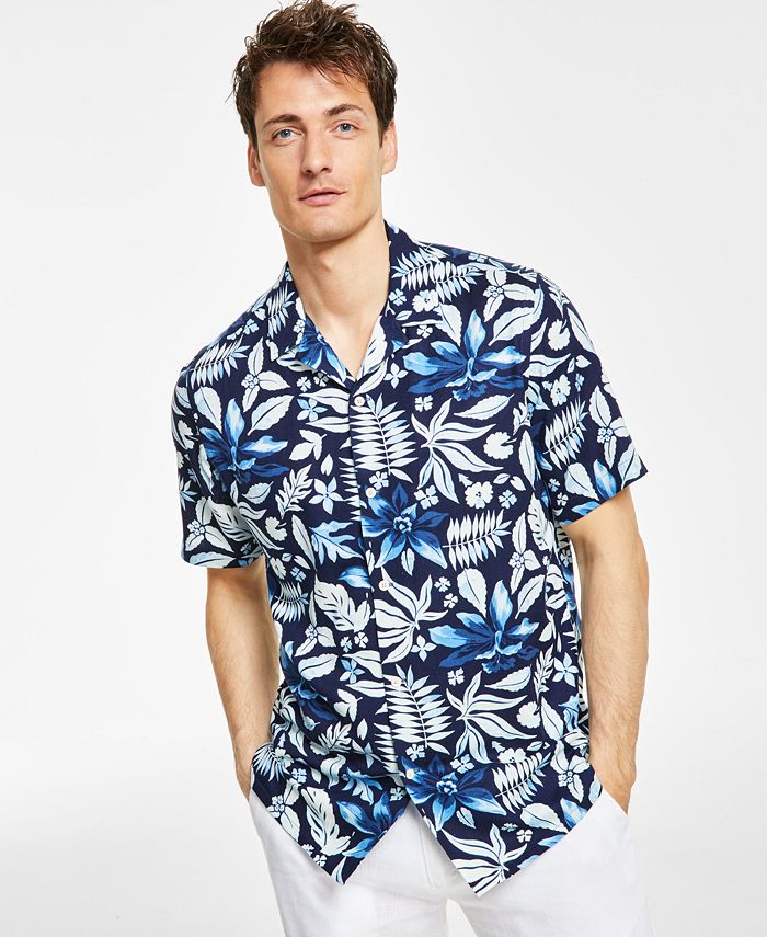 Club Room Men's Lagoon Breeze Shirt, Created for Macy's - Macy's