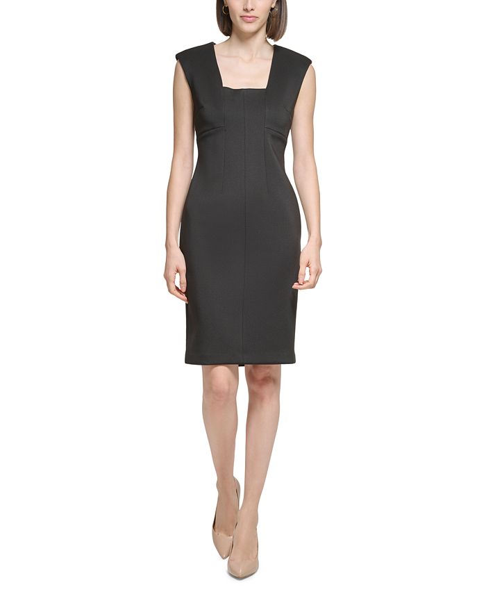 Calvin klein clearance square neck dress