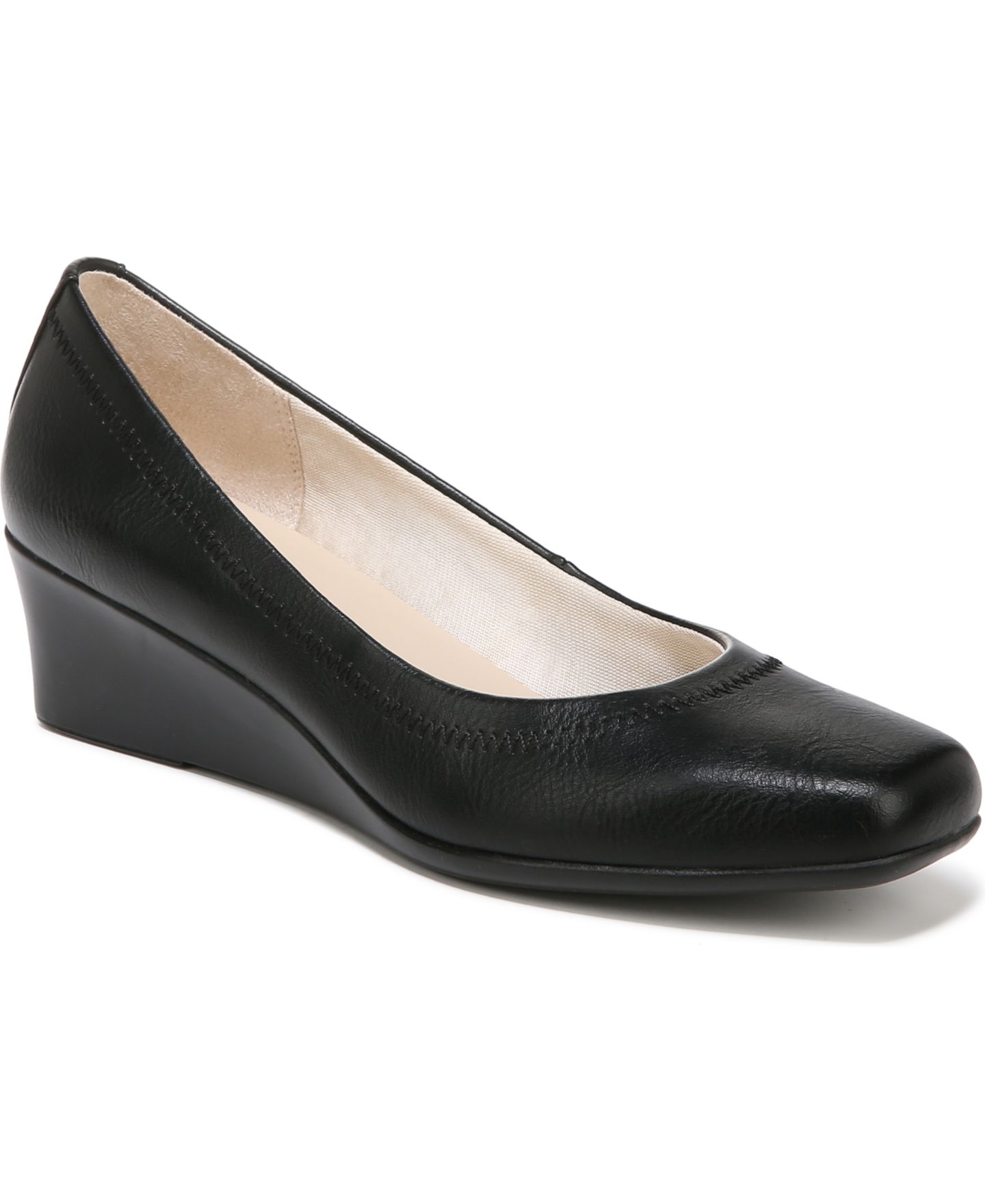 Женские туфли LifeStride Groovy Wedge Pumps, цвет: Чёрный гладкий — фото 1