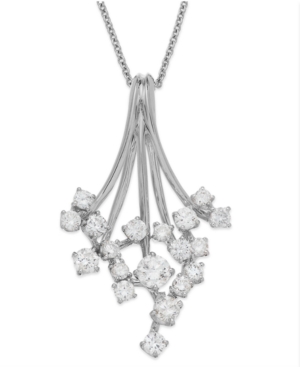 image of Classique by Effy Diamond Waterfall Pendant Necklace in 14k Gold or White Gold (3/4 ct. t.w.)