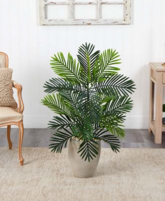 Paradise Palm Artificial Tree in Sand Colored Planter