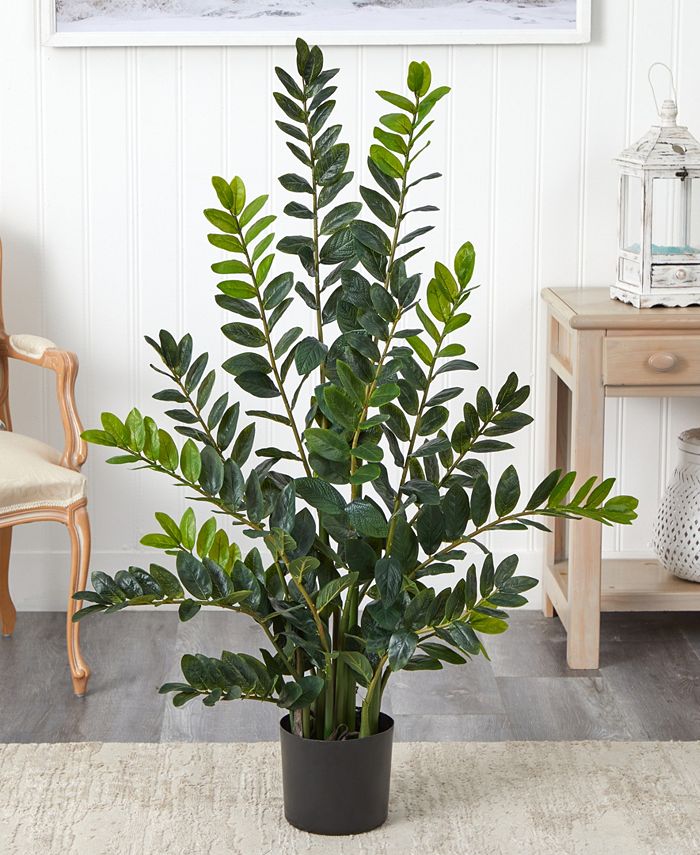 Nearly Natural 4’ Zamioculcas Artificial Plant Macy's