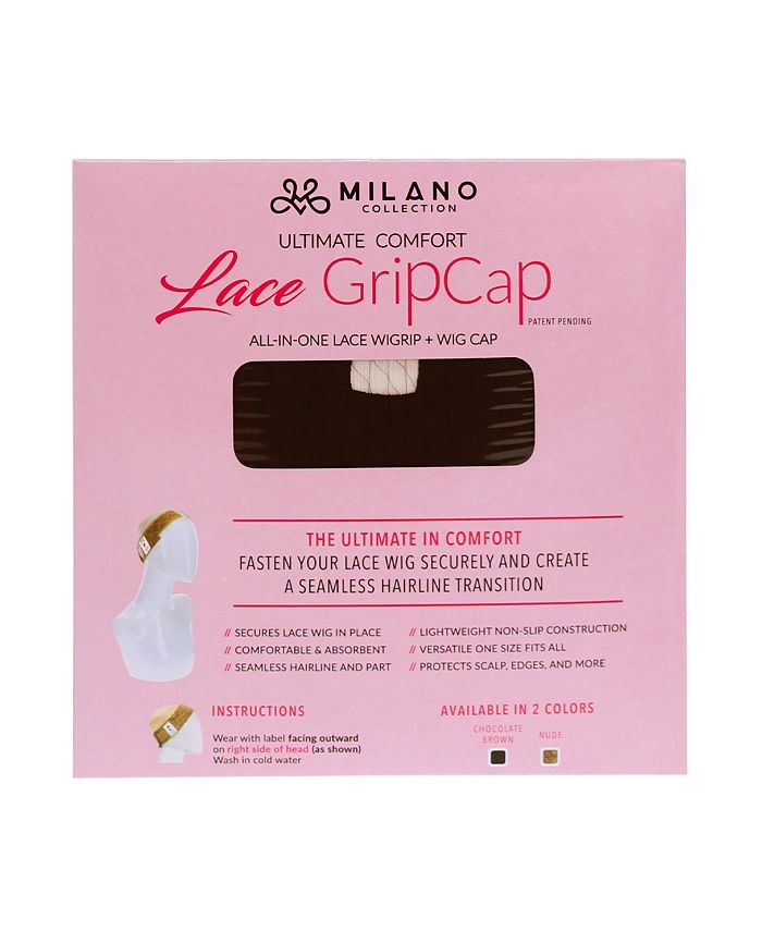 Milano Collection GripCap All-in-1 WiGrip Comfort Band and Wig Cap in Brown  