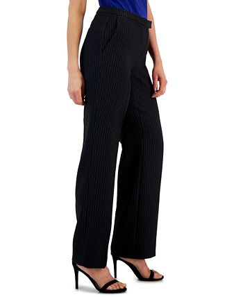 Kasper Women's Dot Jacquard Slim Pants - Macy's