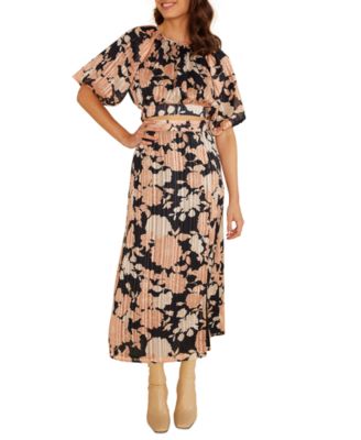 MINKPINK - Women's Bonnie Floral-Print Midi Skirt